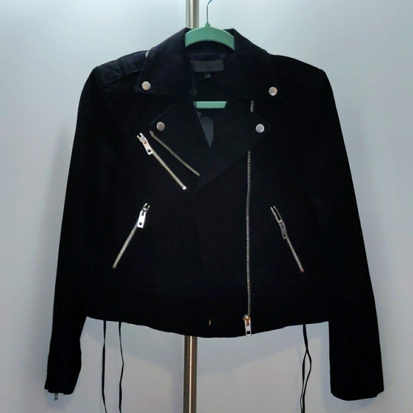 Rag & Bone - Denim Moto Bowery Jacket - Picture 2 of 6